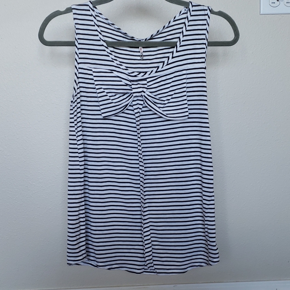 Bow Front Striped Tank